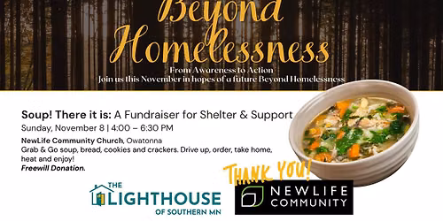 Soup! There it is: A fundraiser for shelter and support