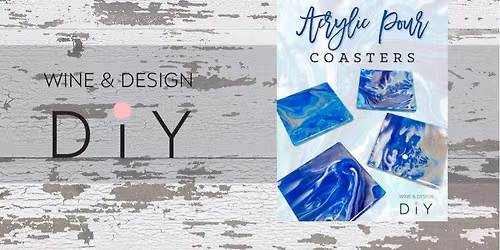 Acrylic Pour Coasters With Resin Finish