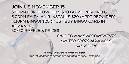 Bubbles, Blowouts and Bingo with Bianca