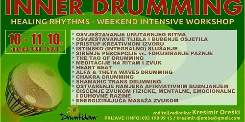 INNER DRUMMING - HEALING RHYTHMS \u262f\ufe0f weekend intensive workshop