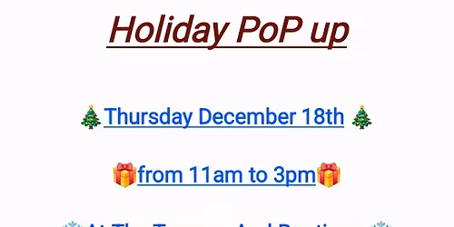 Holiday Pop Up\ud83c\udf84