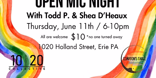 1020 x Comptons table Open Mic Night hosted by Todd and Shea D' Heaux