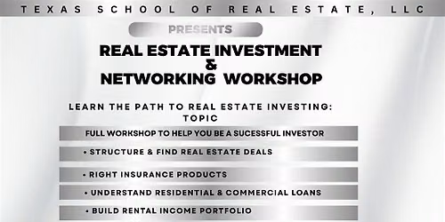 FREE- Real Estate Investment Workshop & Networking Event