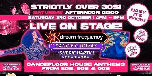 Over 30’s Saturday Afternoon Disco!