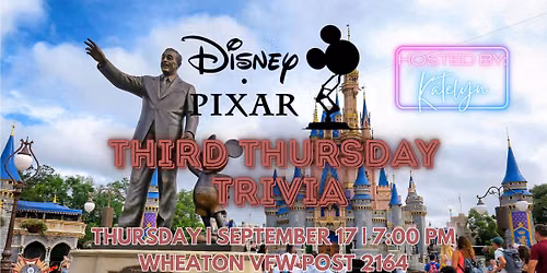 Disney & Pixar Themed Third Thursday Trivia!