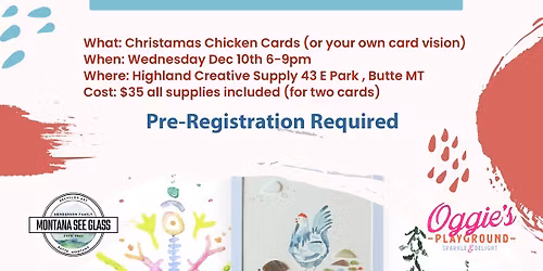 Christmas Chickens Card Class