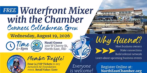 Waterfront Business Mixer with the Chamber \u2013 August 19 @ Nauti Goose