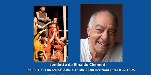Corso di Teatro per adulti con Rinaldo Clementi