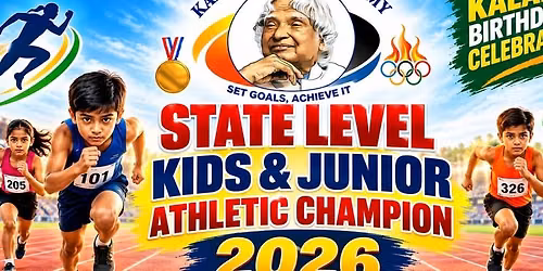 State Level Kids & Junior Athletic Championship Oct 2026