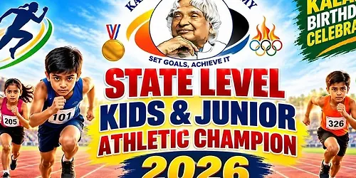 State Level Kids & Junior Athletic Championship Oct 2026