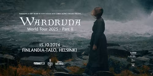 TuskaLive: Wardruna (NO), 15.10.2026, Finlandia-talo, Helsinki