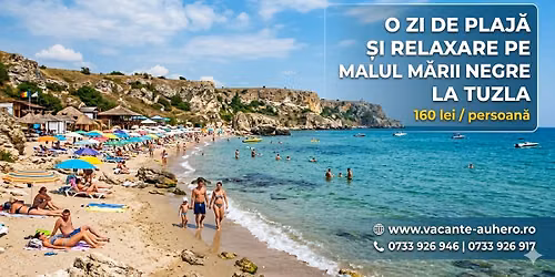 O zi de Plaj\u0103 \u0219i relaxare pe malul M\u0103rii Negre la Tuzla