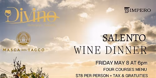 Salento Wine Dinner with Wine Maker