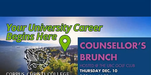 Counsellors' Brunch 2026  - Corpus Christi & St. Mark's College at UBC