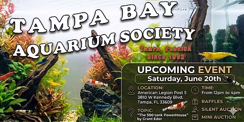 Tampa Bay Aquarium Society June Meeting
