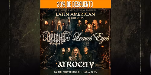 Arkona, Leaves Eyes y Atrocity en Chile