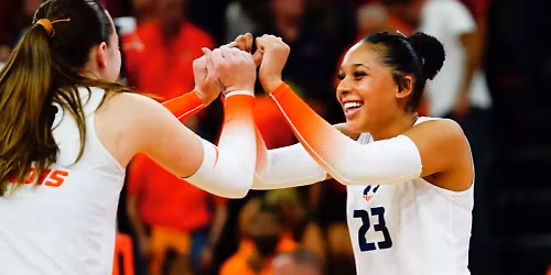 Parking Northwestern Wildcats at Illinois Fighting Illini Womens Volleyball