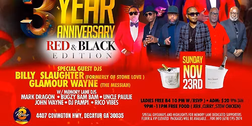 Memory lane 3 year anniversary 