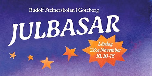 Julbasar p\u00e5 Rudolf Steinerskolan i G\u00f6teborg