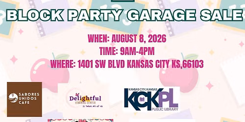 Back 2 School Block Party Garage Sale 