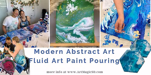Fluid Art Workshop - Sip and Paint Pouring | San Diego