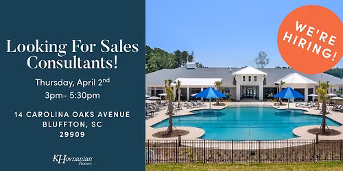 Sales Consultant Hiring Event!