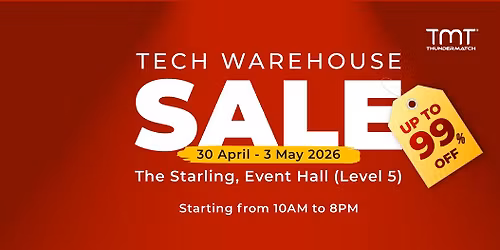 TMT Warehouse Sale 2026 @ The Starling 