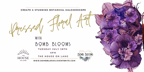 Pressed Floral Art Workshop at The House on Lang