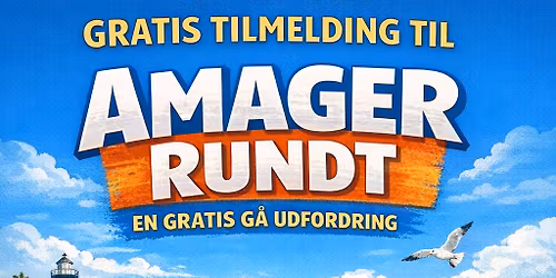 Amager rundt for\u00e5rsrunden 18. April 2026 en gratis g\u00e5 udfordring. 21,1 km 42,2 km eller 55 km