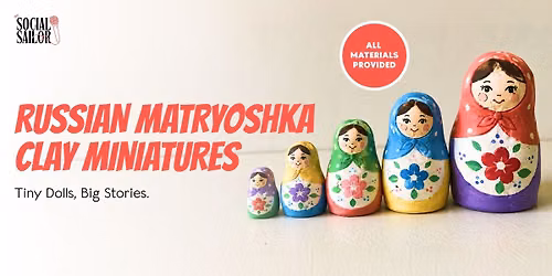 Russian Matryoshka Clay Miniatures - Bengaluru