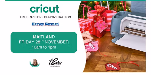Harvey Norman Maitland BLACK FRIDAY Cricut Demonstration