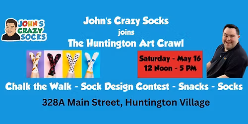 John's Crazy Socks Joins the Huntington Art Crawl