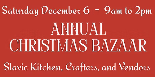Annual Christmas Bazaar at Saints Peter and Paul Church