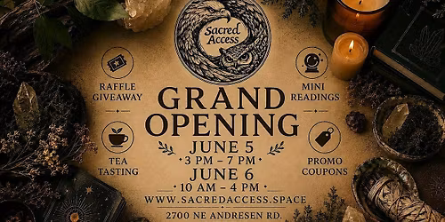 Sacred Access Grand Opening!