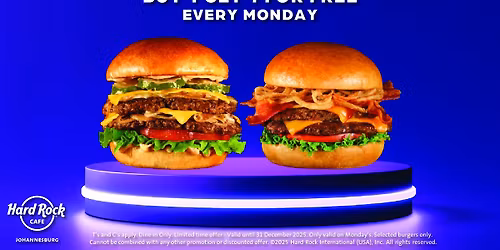 Smashed Burger Monday Special