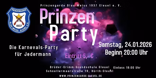 Prinzenparty - Tanzen im Kost\u00fcm
