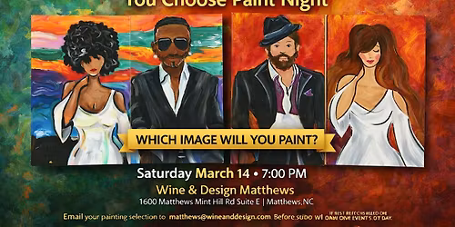 Suited & Slayed | You Choose Paint Night | Wine & Design Matthews