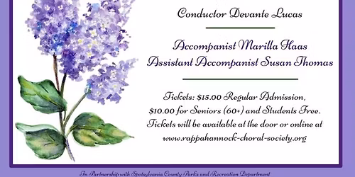 Rappahannock Choral Society Spring Concert #1 
