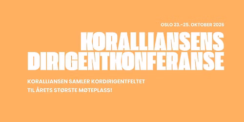 Koralliansens dirigentkonferanse 2026