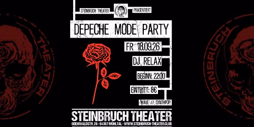 Depeche Mode Party mit DJ Relax