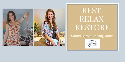 Rest, relax and restore Sound bath event
