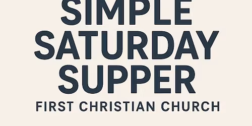 December Simple Saturday Supper