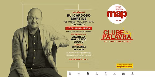 Clube da Palavra #17 "Se Fosse F\u00e1cil Era Para os Outros" de Rui Cardoso Martins