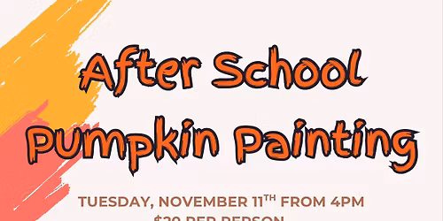 After School Paint a Pumpkin