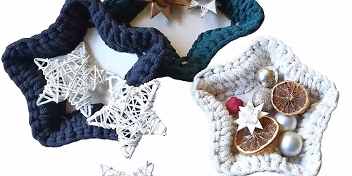 Festive Star Crochet Baskets (with zero experience), York
