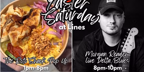 Roti Shack Pop Up & Morgan Reader Live \/\/ Easter Saturday at Lines