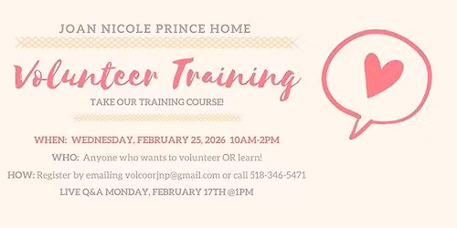 Volunteer & Caregiver Training