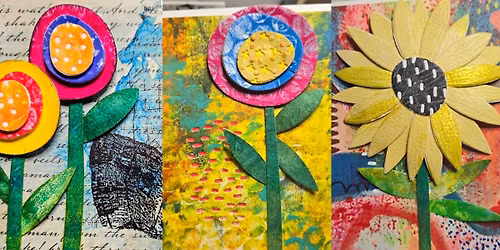 A Mixed Media Experience: Joyful Florals for the Soul Handmade Cards 