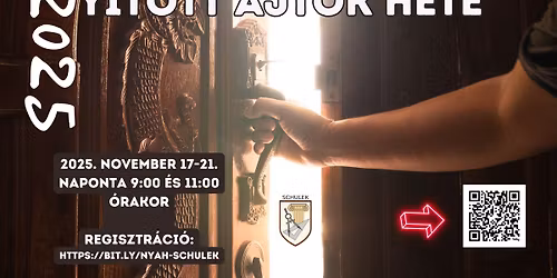 Nyitott Ajt\u00f3k Hete a Schulekben - 2025.