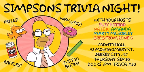 SIMPSONS TRIVIA NIGHT!